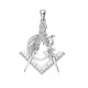 Masonic Silver Detailed Ladies Pendent