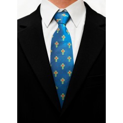 Rose Croix Silk Tie & Matching Cufflinks