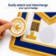 Masonic Apron Badge Velcro Attachment Pad – Easy Interchange Fastener, 105mm