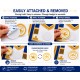 Masonic Apron Badge Velcro Attachment Pad – Easy Interchange Fastener, 105mm