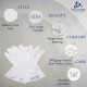 White 100% Cotton Gloves with Lodge Number