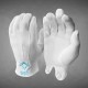 White 100% Cotton Masonic Gloves with Lodge Number
