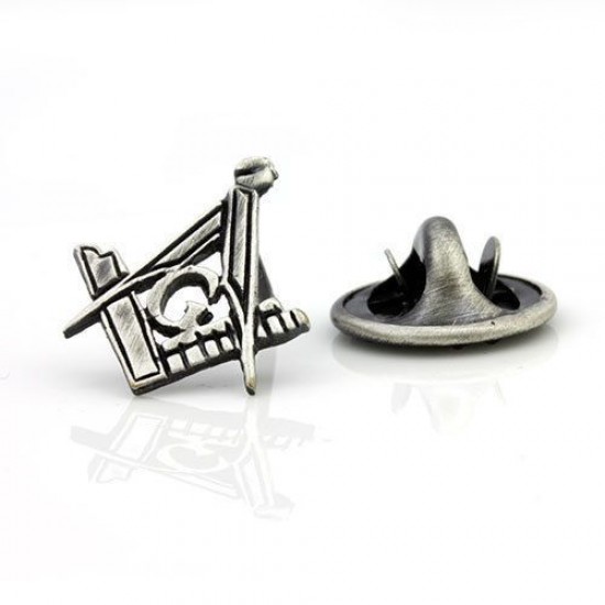 Antique Effect Masonic Lapel Pin