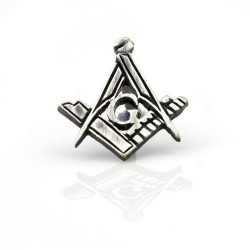 Antique Effect Masonic Lapel Pin