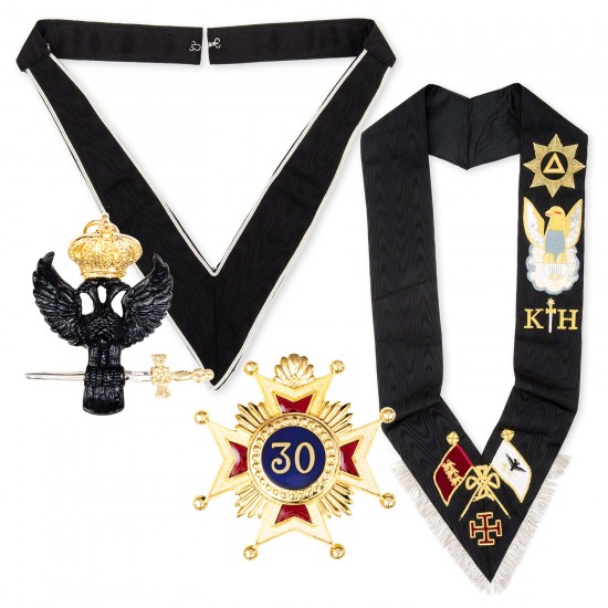Masonic Rose Croix 30th Degree Pack - Complete ceremonial regalia for lodge meetings