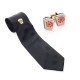 Mark Degree Silk Tie & Matching Cufflinks