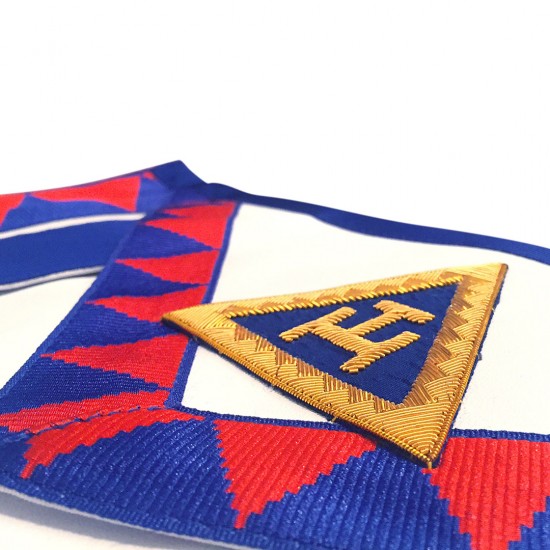 Royal Arch Chapter Apron Badge Attached on Lambskin Apron