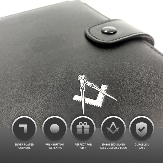 Library Size Masonic Soft Faux Leather Ritual Book Cover