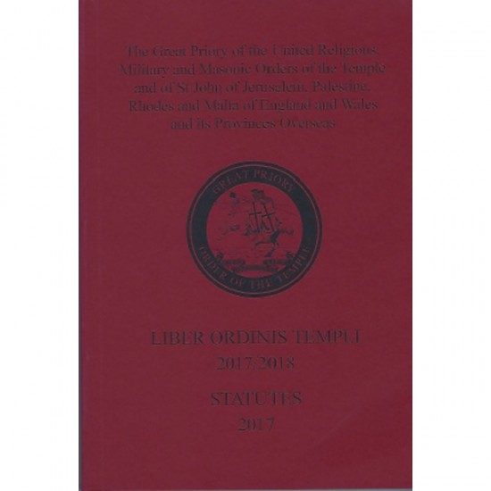 Knights Templar Yearbook Liber Ordinis Templi Statutes 2017-2018