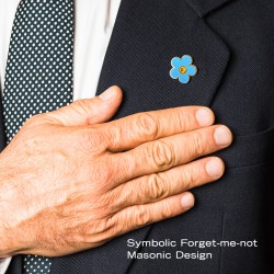 Masonic Forget me Not Badge