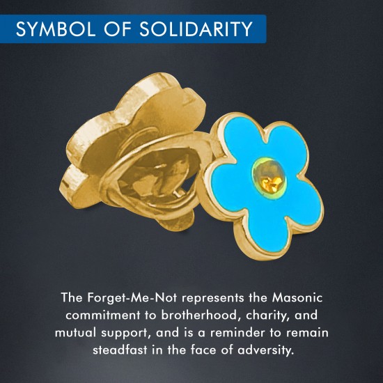 Masonic Forget me Not Badge