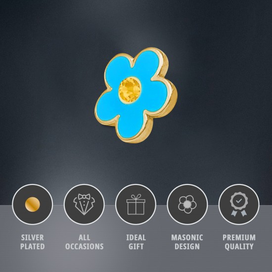 Masonic Forget me Not Badge