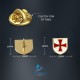 Masonic Knights Templar Badge