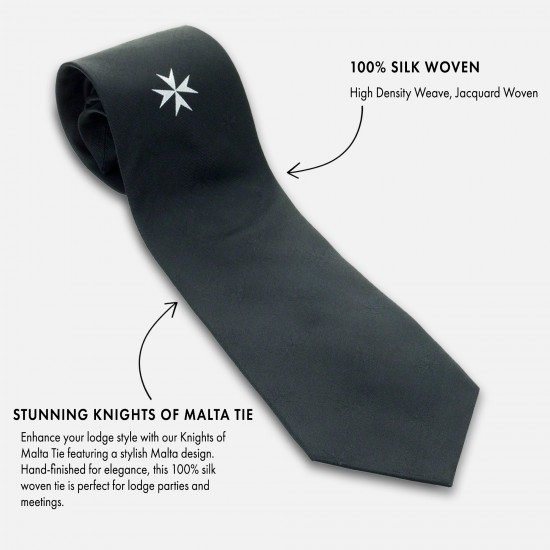 Knights of Malta 100% Silk Woven Tie