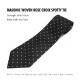 Rose Croix Tie with White Spots 100% Silk