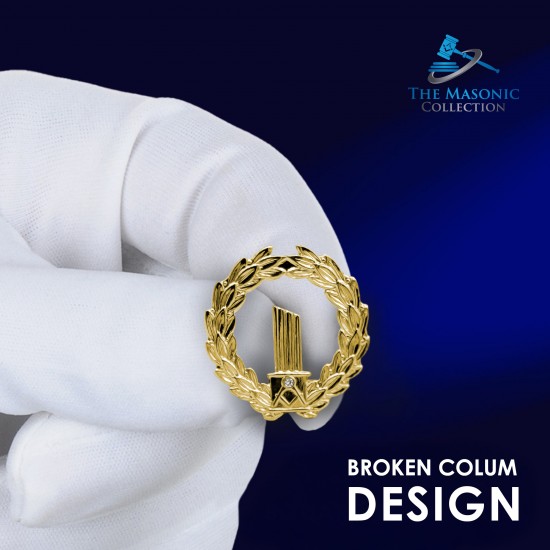 Masonic Broken Column Badge