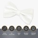 White 100% Silk Woven Masonic Bow Tie