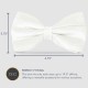 White 100% Silk Woven Masonic Bow Tie