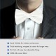 White 100% Silk Woven Masonic Bow Tie