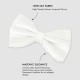 White 100% Silk Woven Masonic Bow Tie