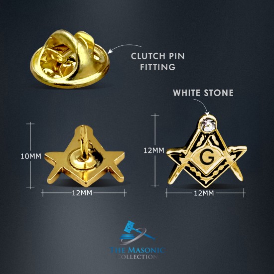 Masonic Sq & Compass Badge with G