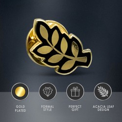 Masonic Acacia Leaf Pin Badge