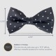 Masonic 100% Silk Woven Rose Croix Spotty Bowtie