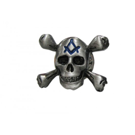 Masonic Skull & Bones Badge