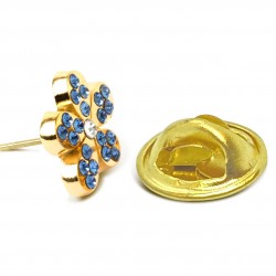 Swarovski Forget-Me-Not Lapel Badge