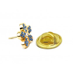 Swarovski Forget-Me-Not Lapel Badge
