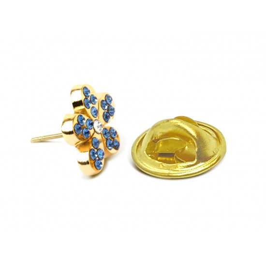 Swarovski Forget-Me-Not Lapel Badge