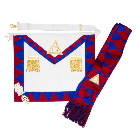 Royal Arch Companions Apron & Sash with Jewel - Complete set for lodge occasions