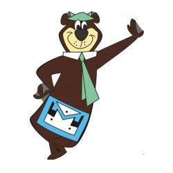 Masonic Yogi Bear Badge
