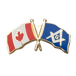 Canada Crossed Flag Badge