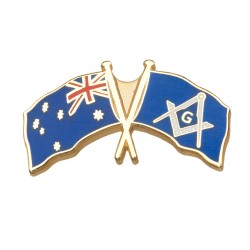 Australia Crossed Flag Badge
