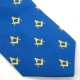 Blue & Gold Silk Masonic Tie & Cufflinks