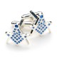 Blue Crystal Masonic Cufflinks