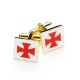Knights Templar Tie & Matching Cufflinks