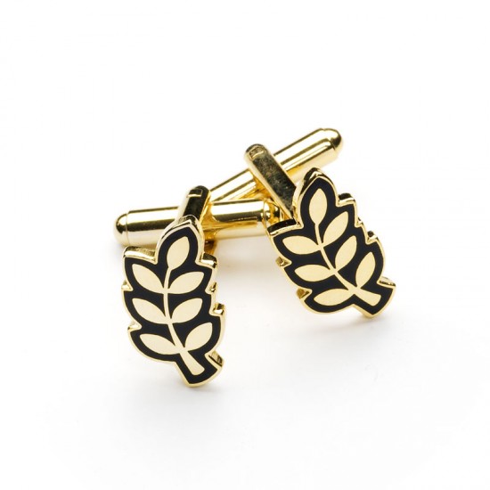Acacia Leaf Tie & Matching Cufflinks