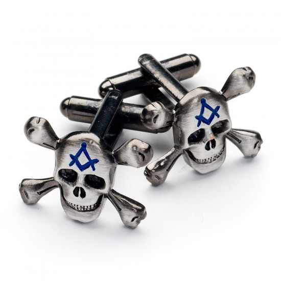 Masonic Skull & Bones Cufflinks