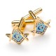 Masonic Square & Compass Cufflinks with G