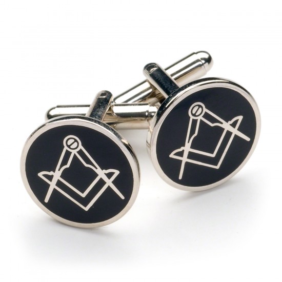 Black & Silver Masonic Cufflinks
