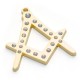 Masonic Gold Pendent with Swarvorski Stones