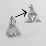 Solid Silver Masonic Pyramid Pendant