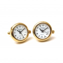 Men's Masonic Gold Plated Watch Cufflinks G412