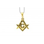 Masonic Freemasonry Gold Ladies Pendent