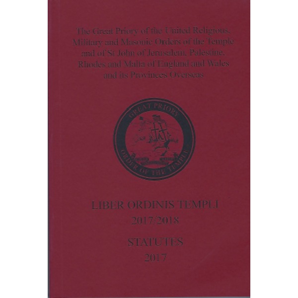 Knights Templar Yearbook Liber Ordinis Templi Statutes 2023/2024