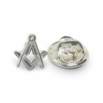 Craft Sq & Compass 925 Solid Silver Masonic Badge