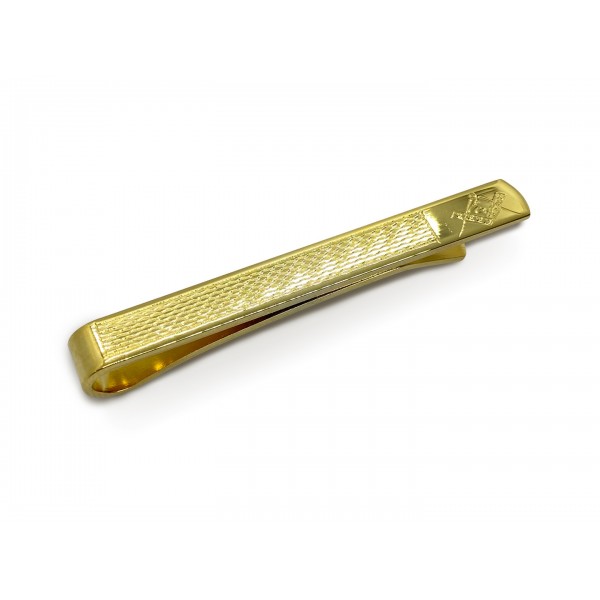 Masonic Barley Design Gold Tie Slide
