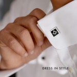Black Modern Masonic Cufflinks Set